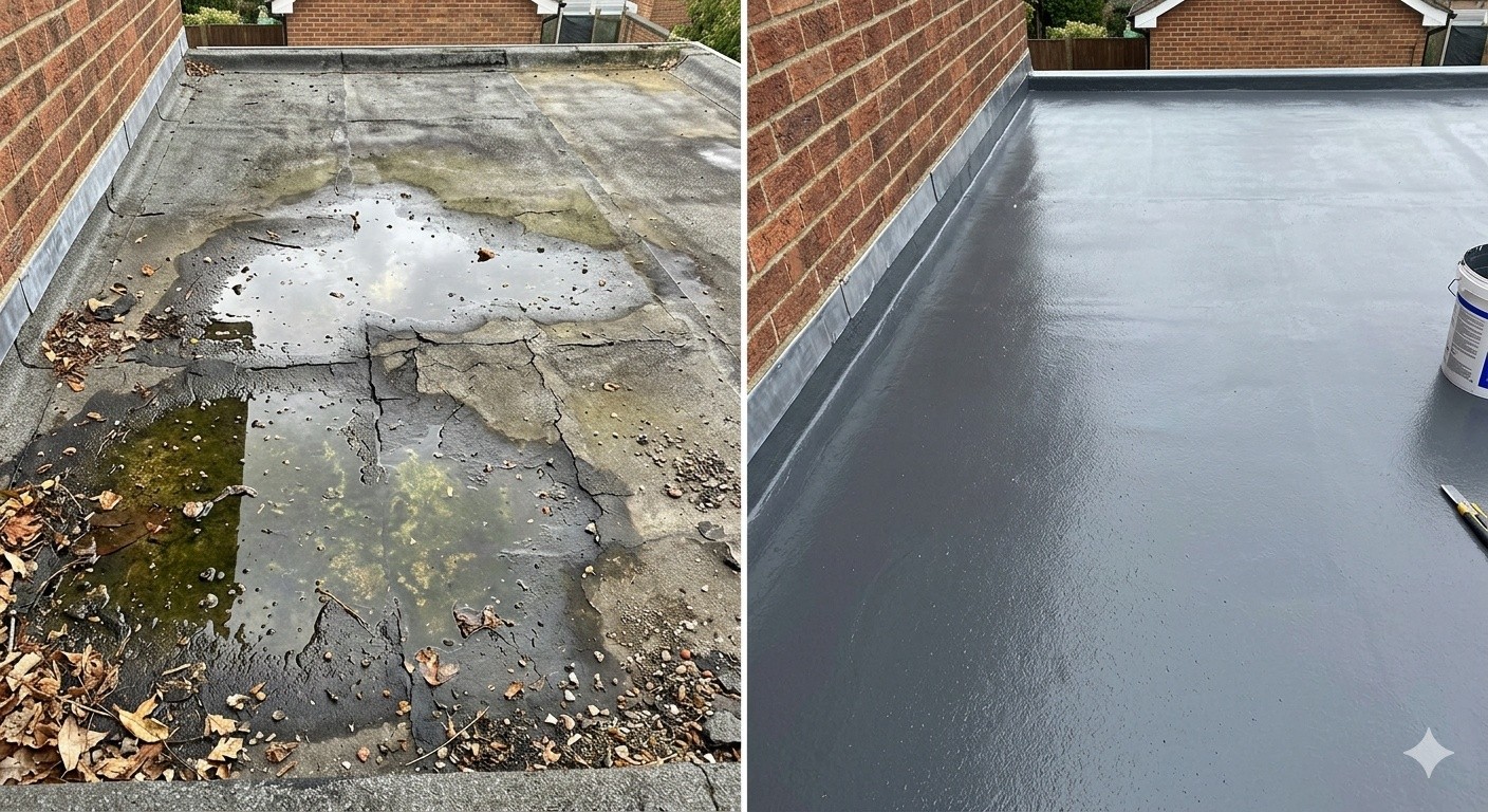 Flat roof installation project 4